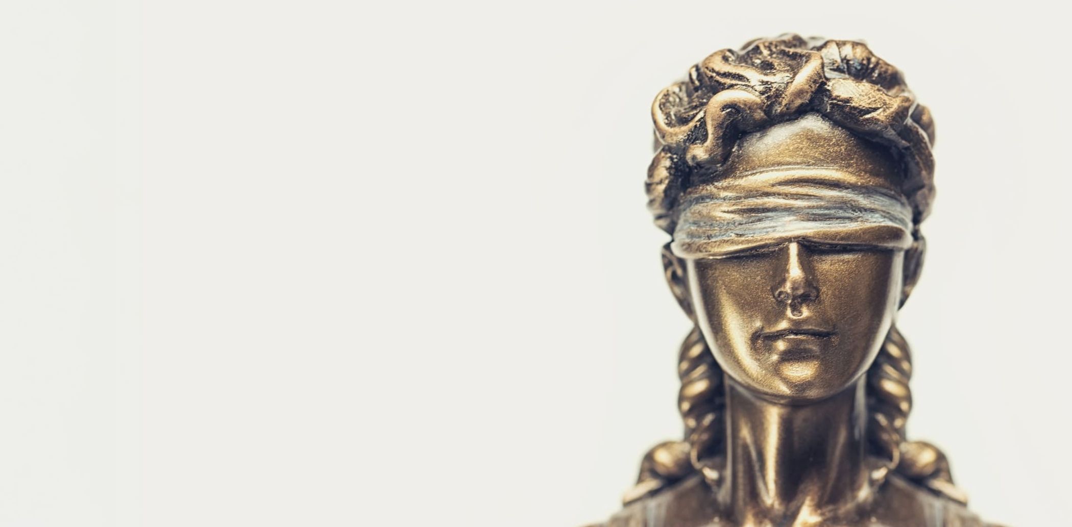 Das Gesicht der Justizia